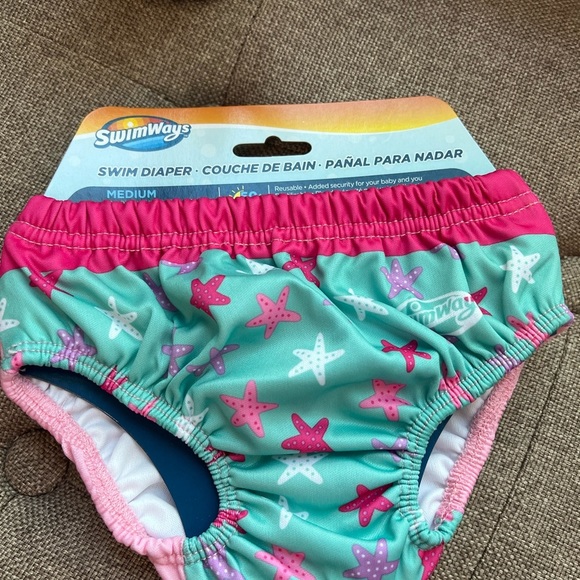 SwimWays Swim Diaper - Pink Mermicorn Medium - Picture 5 of 10